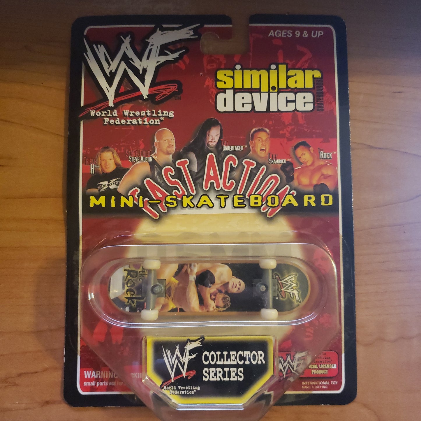 WWF THE ROCK MINI-SKATEBOARD