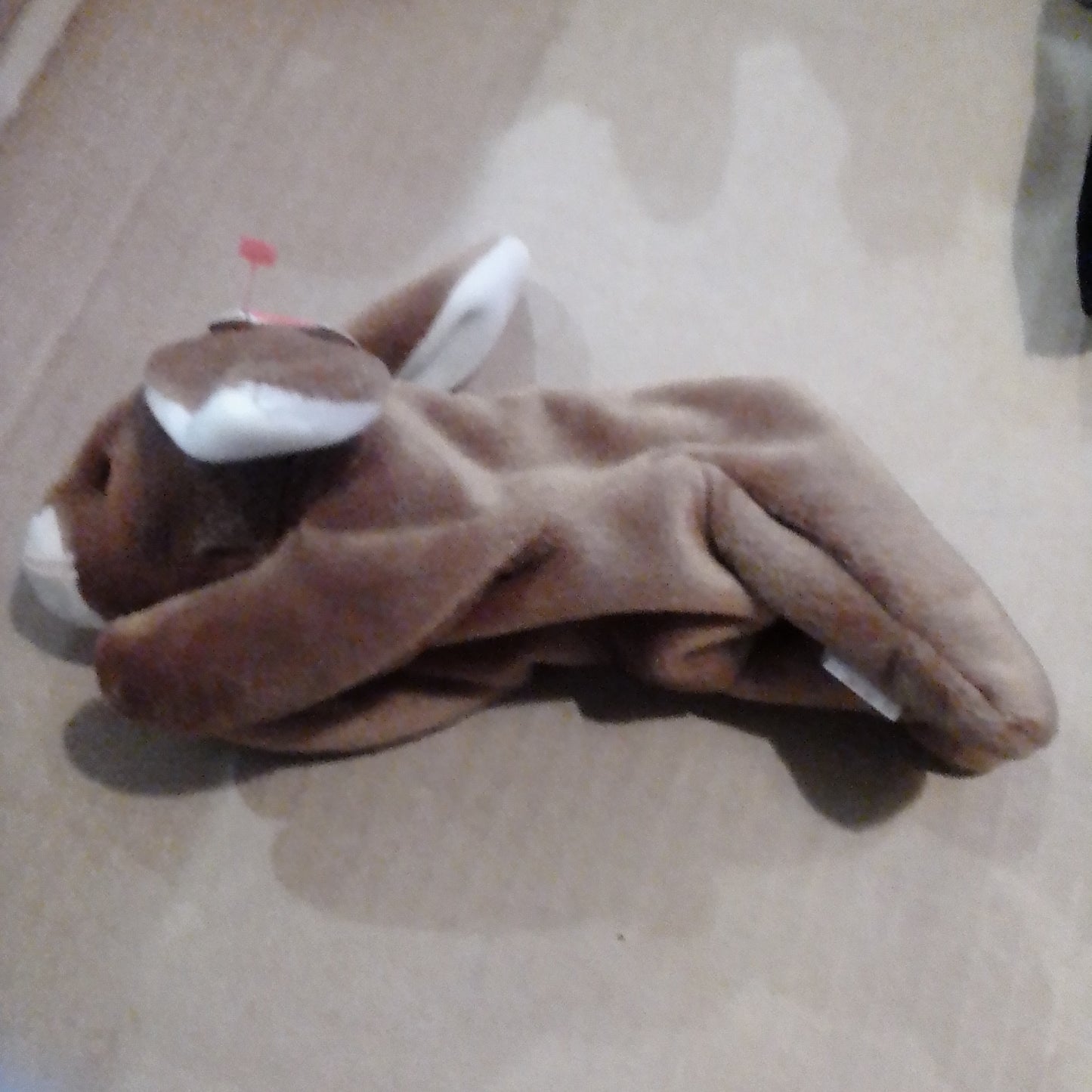 Brown rabbit beanie baby
