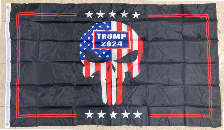 Trump 2024 Black Skull