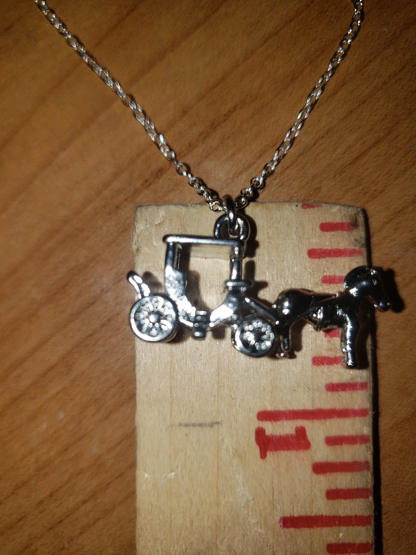 Horse & Carriage Charm Neckless