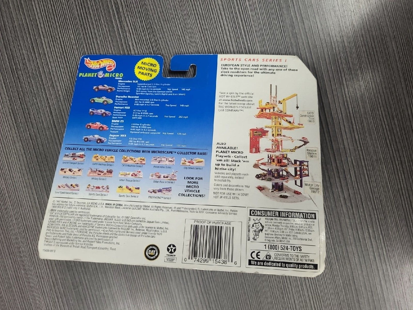 Hot Wheels Planet Micro Sports Cars Series 1