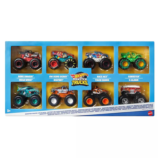 Hot Wheels Monster Trucks Live, 8 Pack