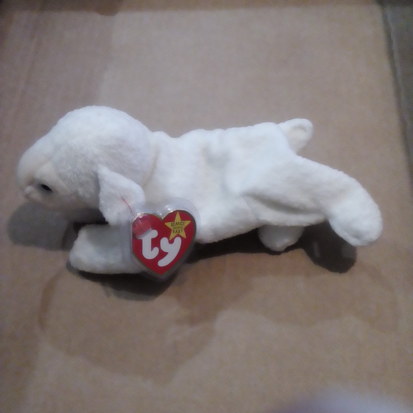 White lamb beanie baby