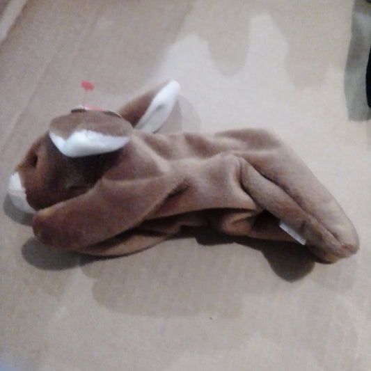 Brown rabbit beanie baby