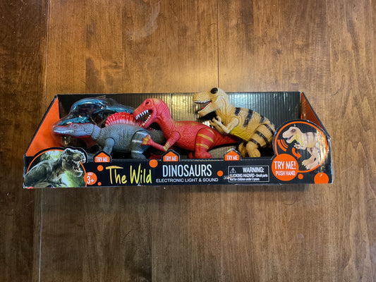 The wild dinosaurs, electronic light and sound *NEW*