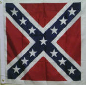 52" x 52" Printed Poly ANV Flags with White Border