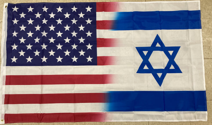 USA/Israel Blended Poly Flag
