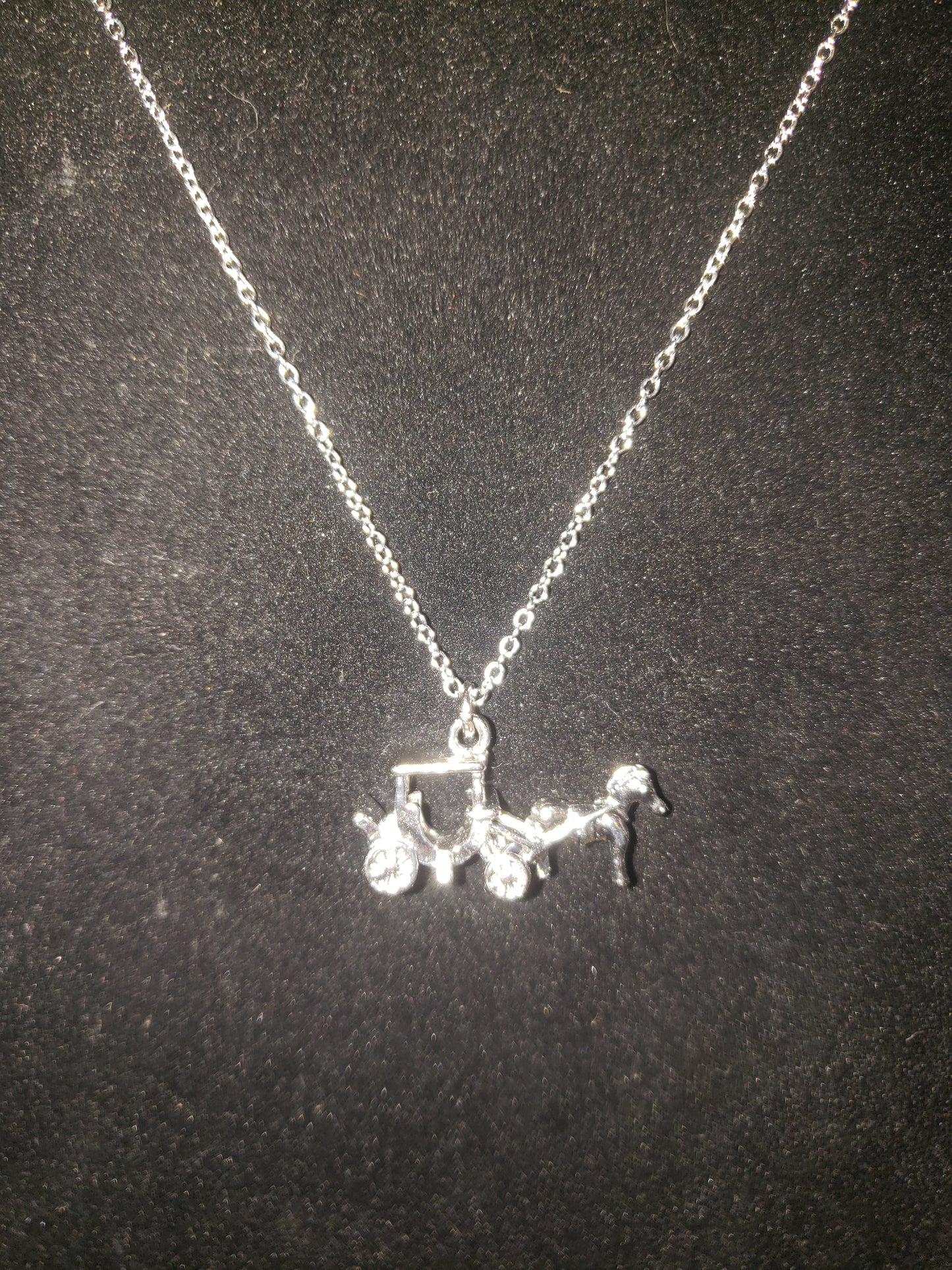 Horse & Carriage Charm Neckless