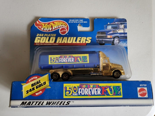 Hot Wheels 24k Plated Gold Haulers 50 Yrars Forever Fun