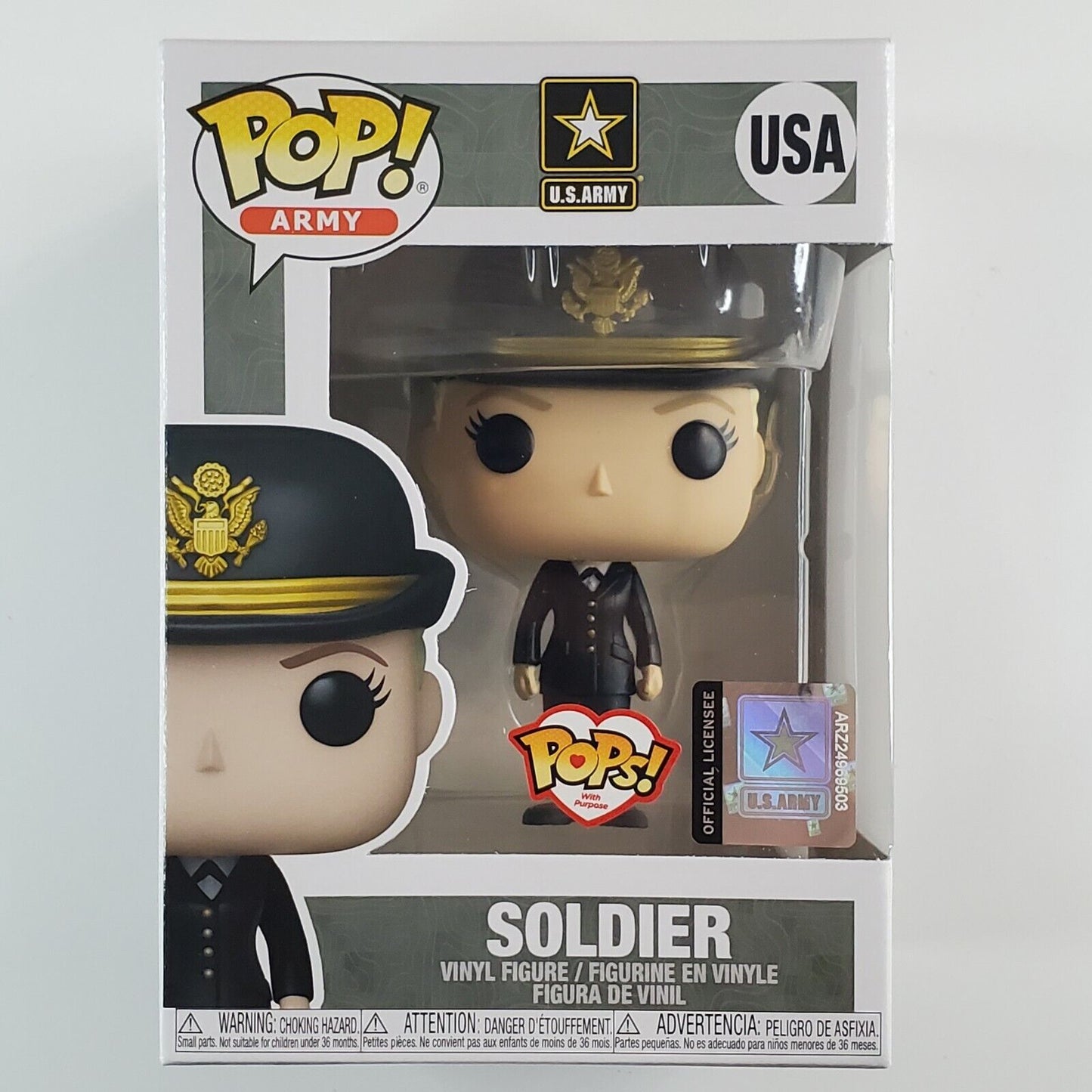 *NEW* Funko POP Female Soldier in Blue Dress Uniform #USA United States Army Figure