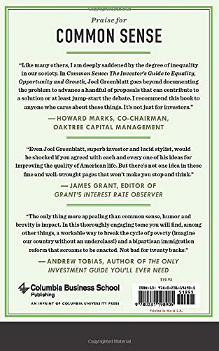 Common Sense: The Investor's Guide to Equality, Opportunity, and Growth Hardcover – September 8, 2020