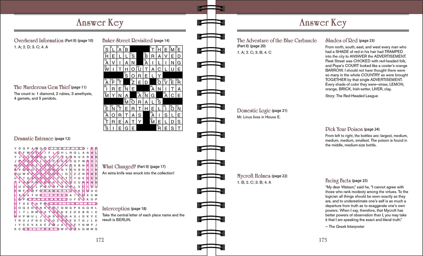 Brain Games - Sherlock Holmes Puzzle (#2): Gather the Clues and Solve the Case! (Volume 2) Spiral-bound – June 29, 2021 by Publications International Ltd.  (Author), Brain Games (Author)