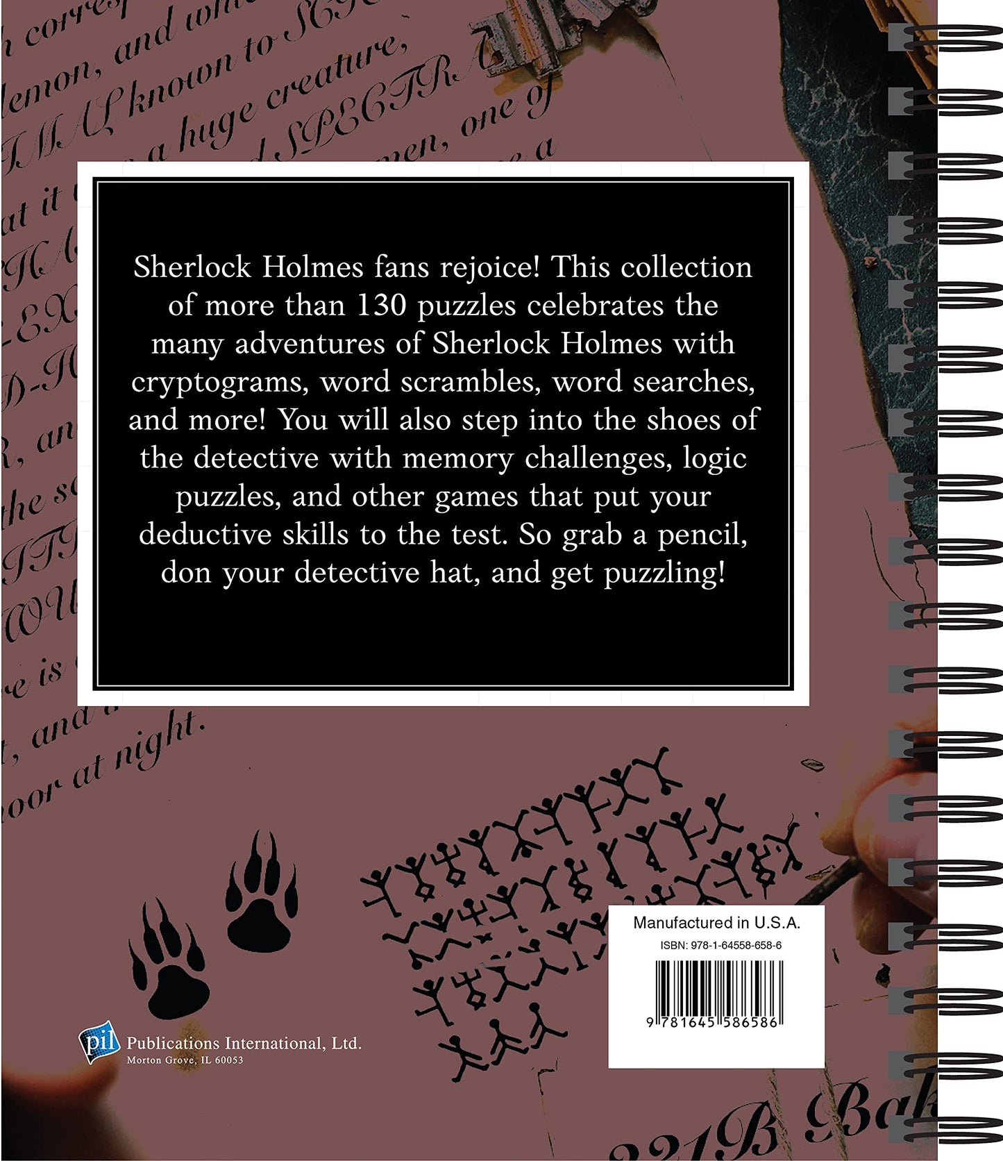 Brain Games - Sherlock Holmes Puzzle (#2): Gather the Clues and Solve the Case! (Volume 2) Spiral-bound – June 29, 2021 by Publications International Ltd.  (Author), Brain Games (Author)